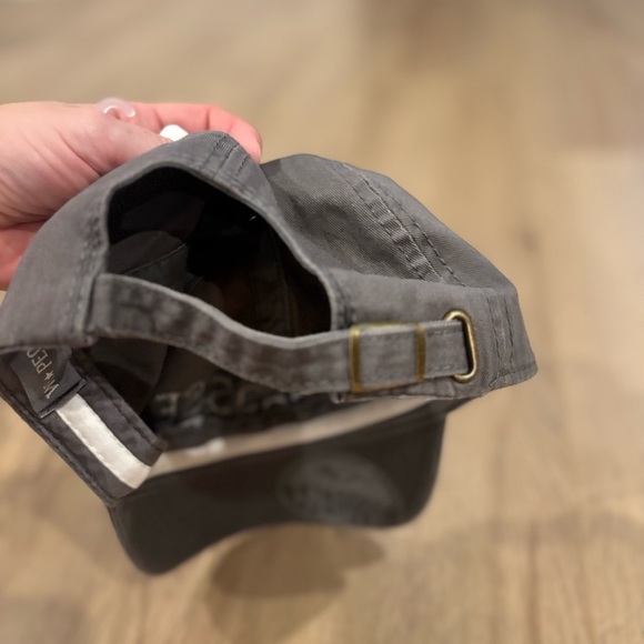 NWT Pavilion Gift Gray Lacrosse People Adjustable Strap Snap Back Baseball Hat - Picture 9 of 10